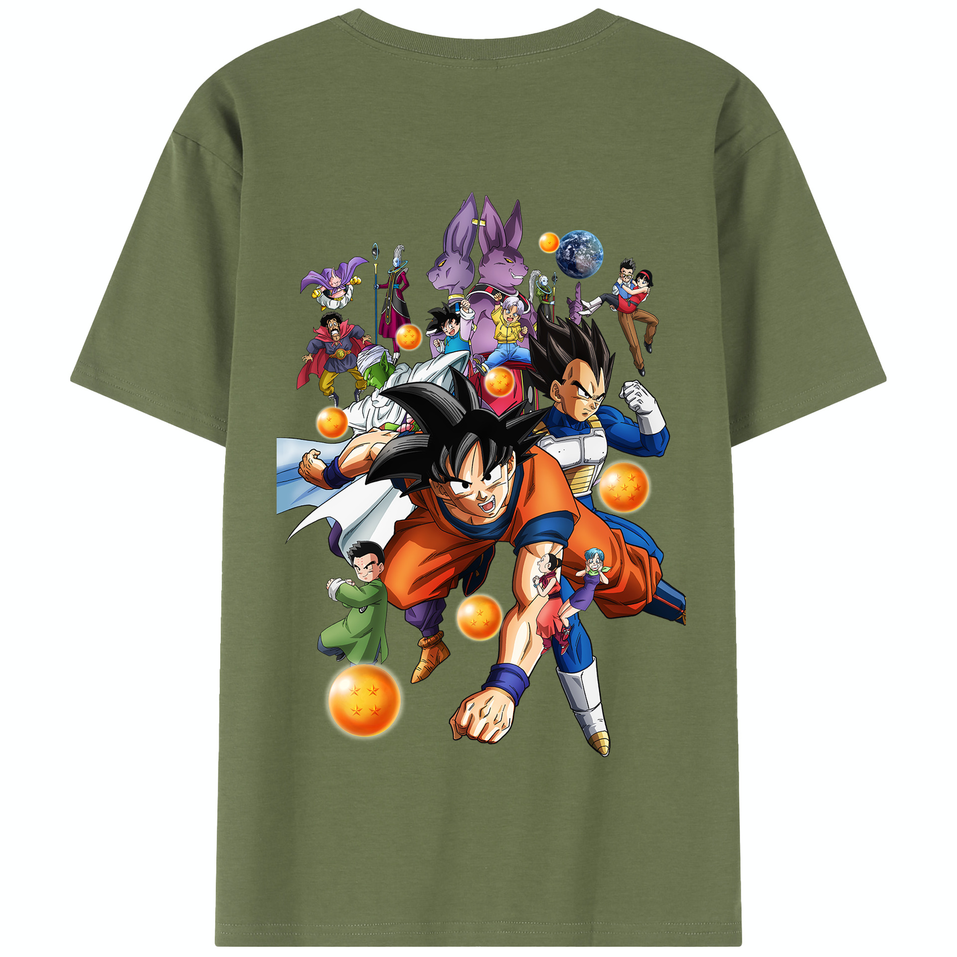 （画像用） ドラゴンボール DRAGON BALL 綿100％半袖Tシャツ（背面プリント）